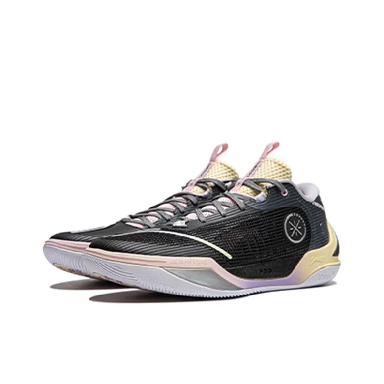 LiNing Wade Cold Blood 2 Anti Slip Wear Resistant Low Top Basketball Shoes Men's Black Purple-1