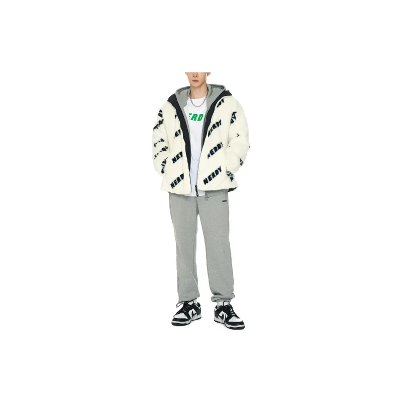 NERDY Jacket Unisex Black White-5