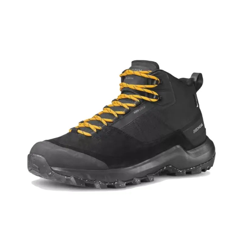 DECATHLON MH500 Slip Resistant Mid Top Trekking Shoes Men's Black-1