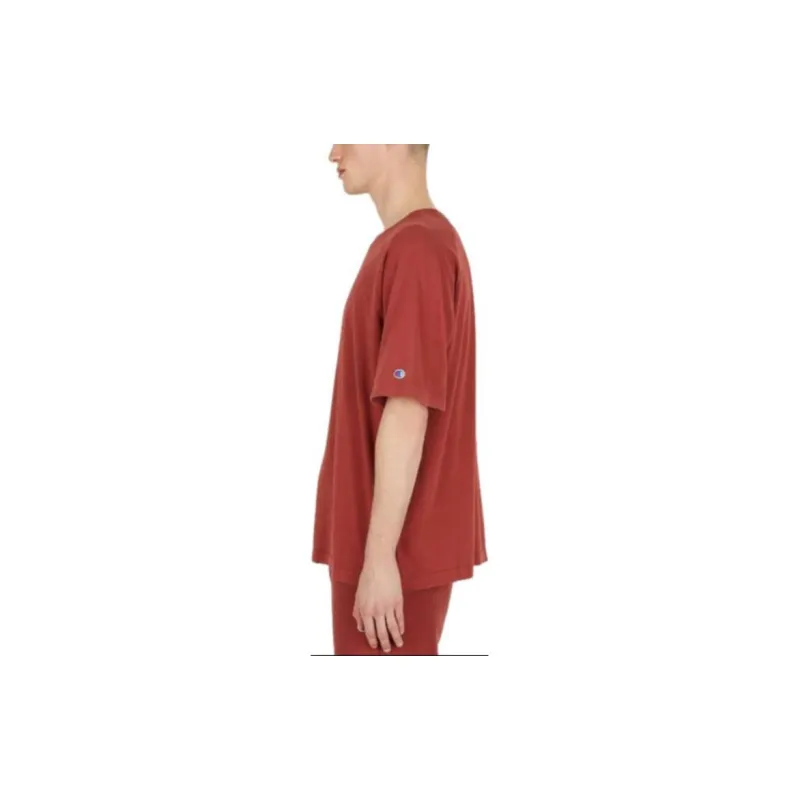 Champion Logo Patch Crewneck T Shirt-3