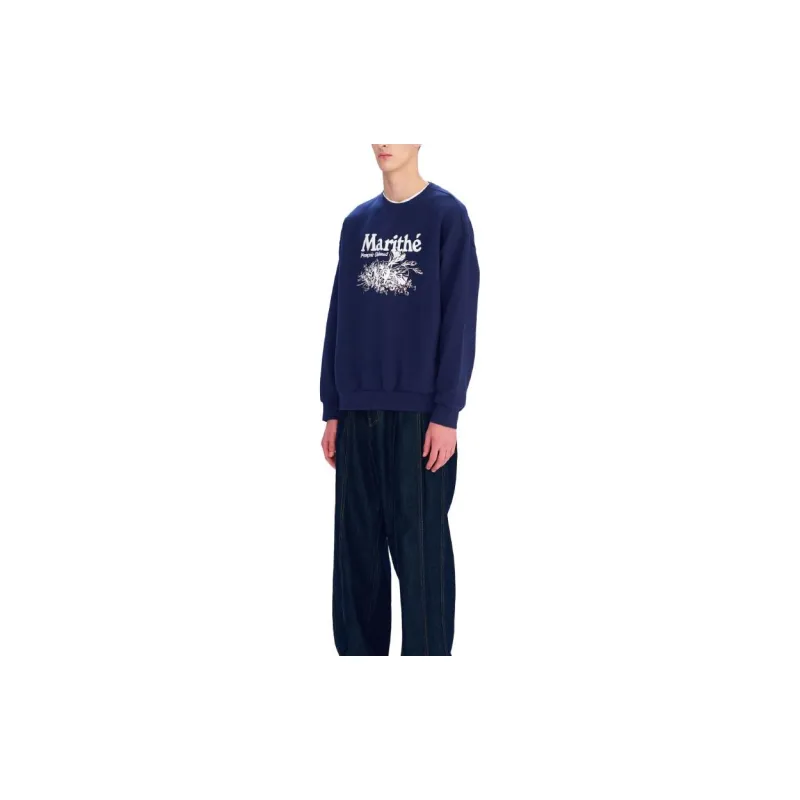 MARITHE FRANCOIS GIRBAUD SS24 Sweatshirt Unisex Marine Blue-3