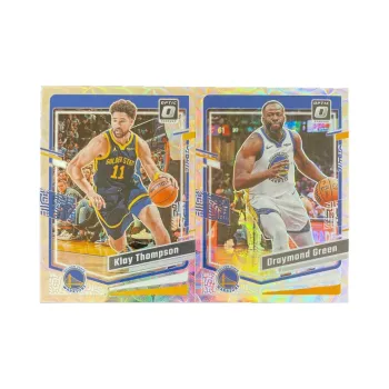 PANINI Klay Thompson Draymond Green Grimm 2023 24 Optic Warriors Circle Fold Star Card Pass Sports Cards 2 Pcs