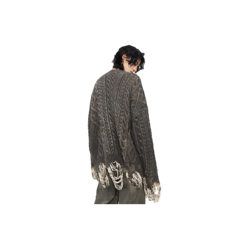 0-CROWORLD Sweaters Unisex Gray-2