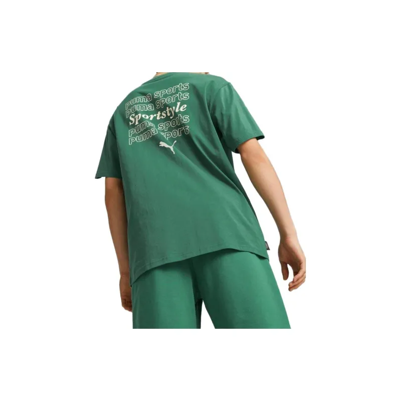 PUMA T Shirts Men Dark Green-3
