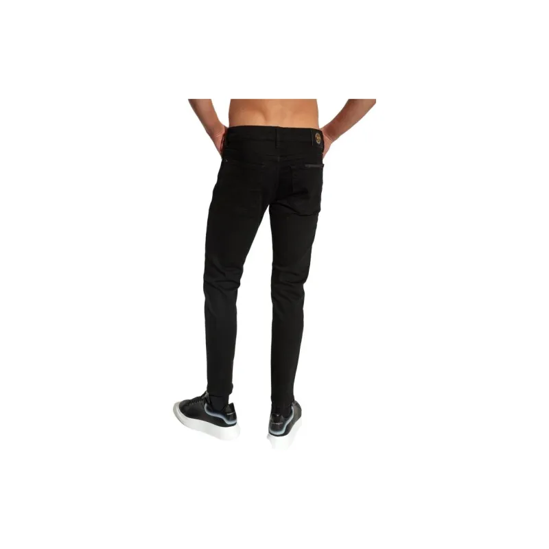 VERSACE JEANS Logo Patch Skinny Jeans-3