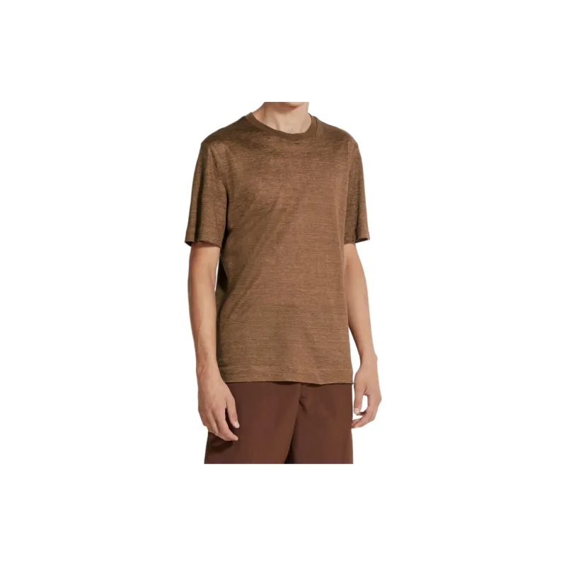 Zegna SS24 T Shirt Men's Dark Brown-3