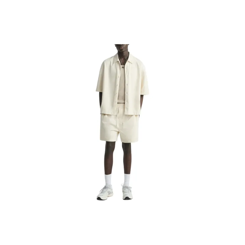ZARA Casual Shorts Men's Frosted White-1