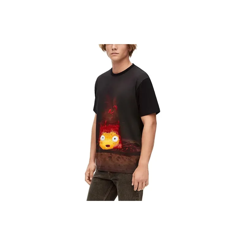 LOEWE x HAERDEYIDONGCHENGBAO LIANMINGKUAN LOEWE X Howl's Moving Castle T-Shirt Unisex Multicolor-6