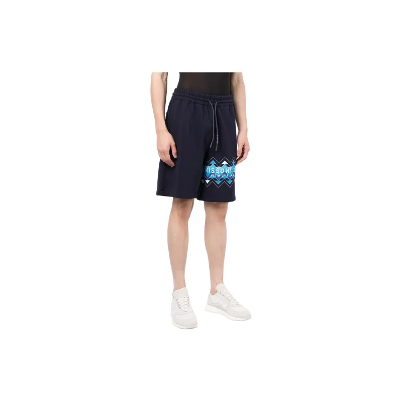 MISSONI Zig-zag Print Drawstring Shorts-2