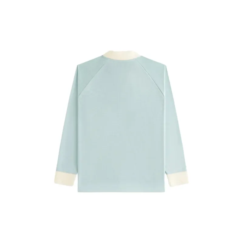 KITH FW24 Ridley Monogram Polo Shirt Women's Blue-1