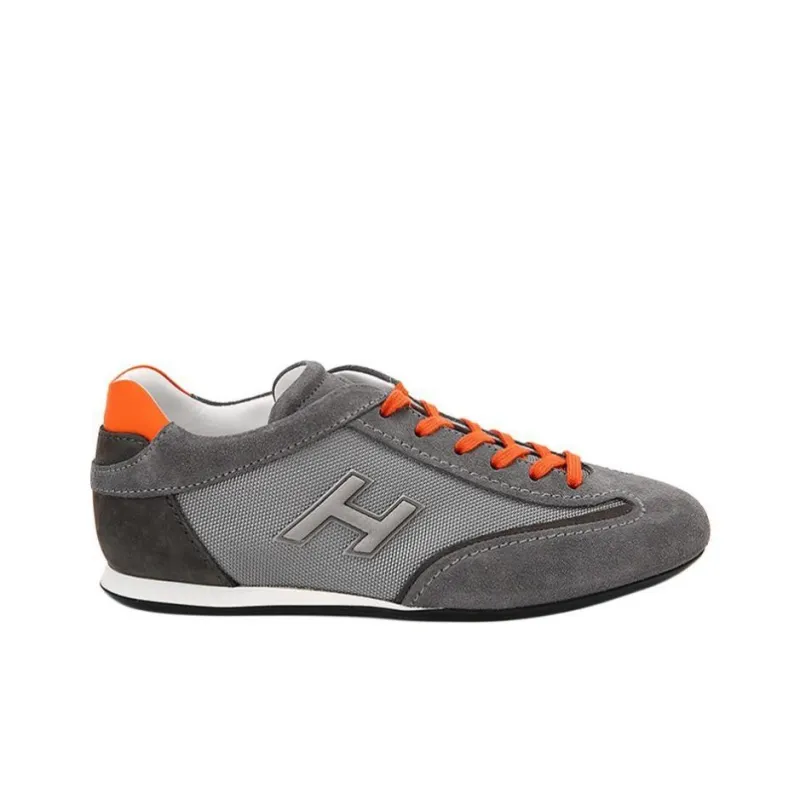 HOGAN Olympia Casual Shoes Men Low-Top Gray-1