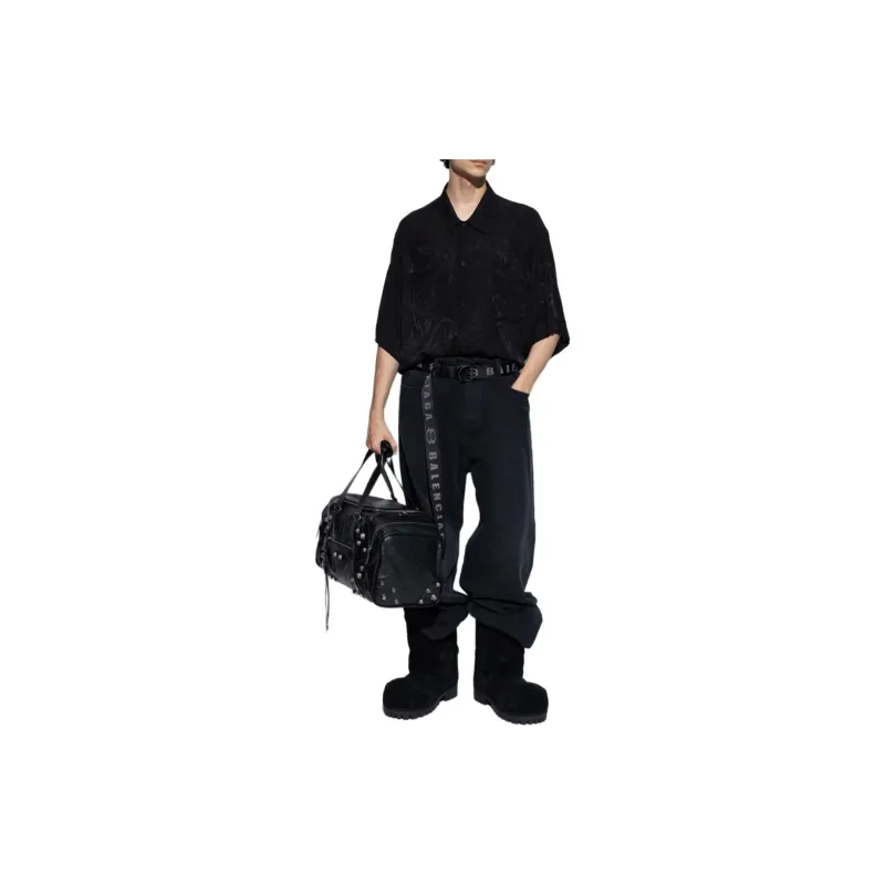 Balenciaga Collared Short Sleeve Shirt-3