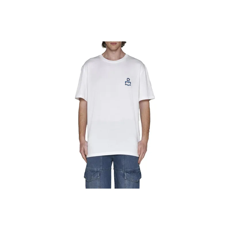 ISABEL MARANT Hugo Embroidered logo T shirt-2
