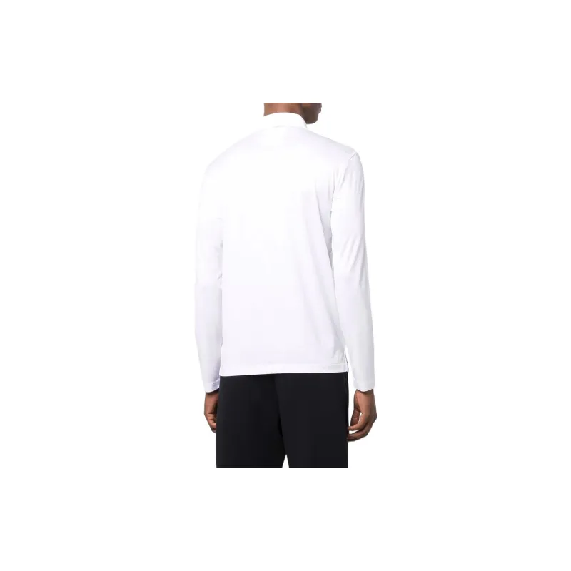 EMPORIO ARMANI Logo Detailed Long Sleeved Polo Shirt-2