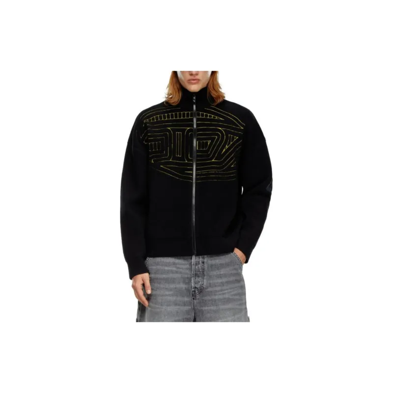 DIESEL K Ralus High Neck Cardigan-1