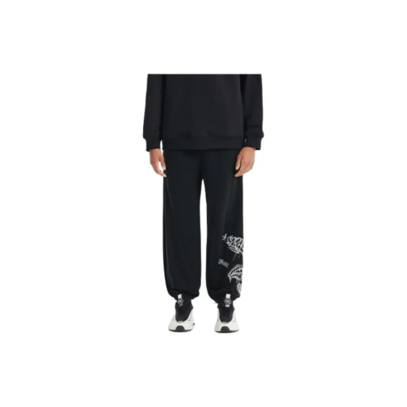 SPRAYGROUND Casual Pants Unisex Black-2
