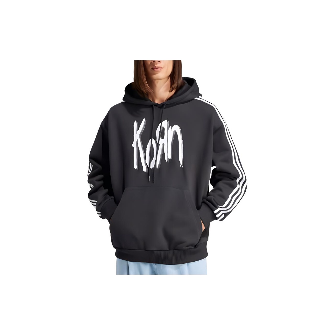パーカー・フーディ [ADIDAS] KORN HOODIE Korn Adidas Hoodie Black - Jackets Junction
