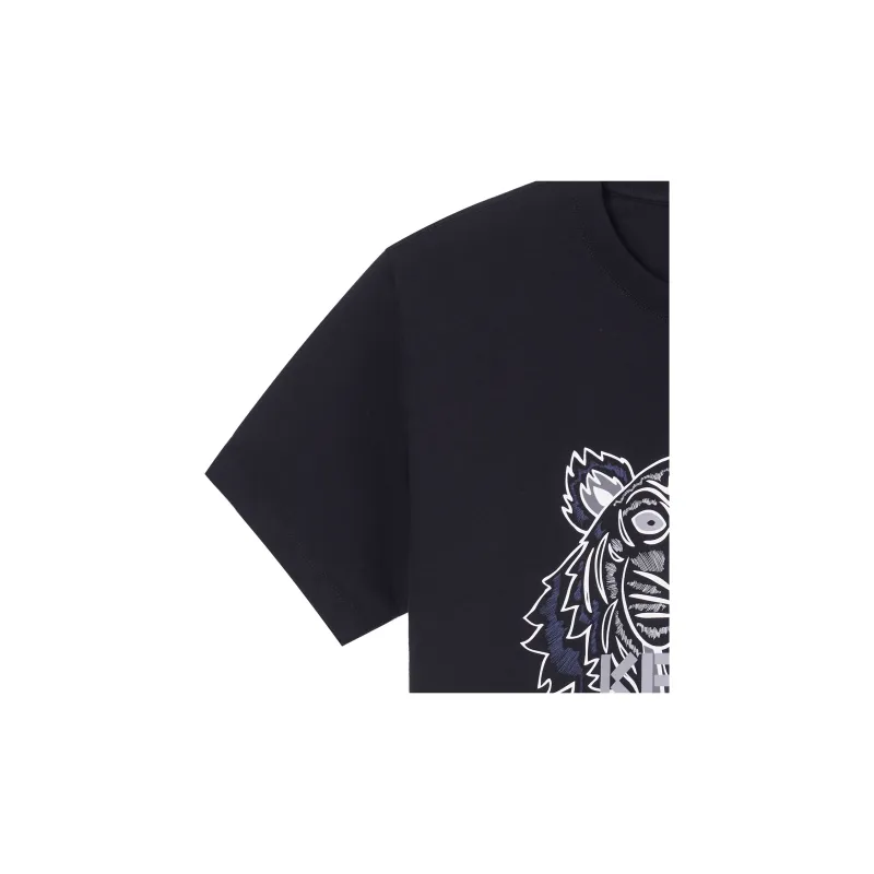 KENZO Men's Classic Tiger Short Sleeve T shirt Black-8
