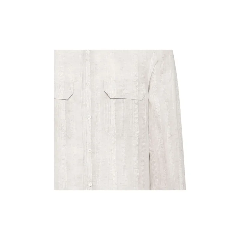 Brunello Cucinelli Striped Button Up Shirt-4