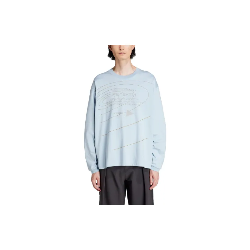 Adidas TERREX X And Wander T Shirts Unisex Light Blue-1