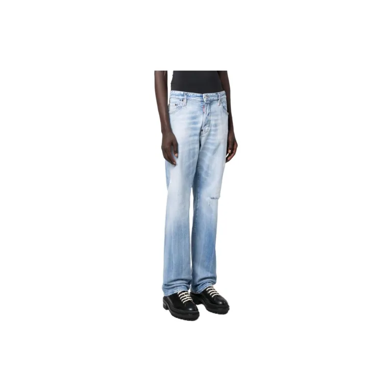 DSQUARED 2 Logo patch Tapered leg Jeans-3
