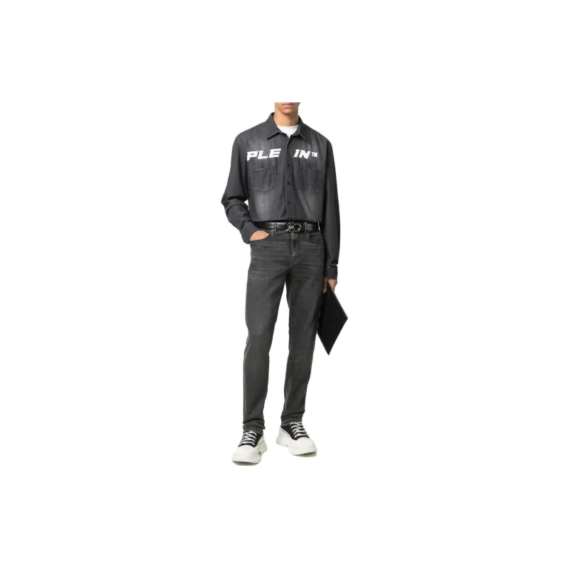 PHILIPP PLEIN Shirts Men Gray-1