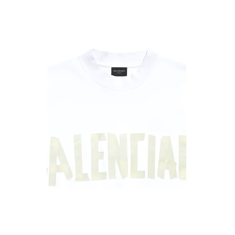 Balenciaga Tape Logo Crewneck T Shirt-7