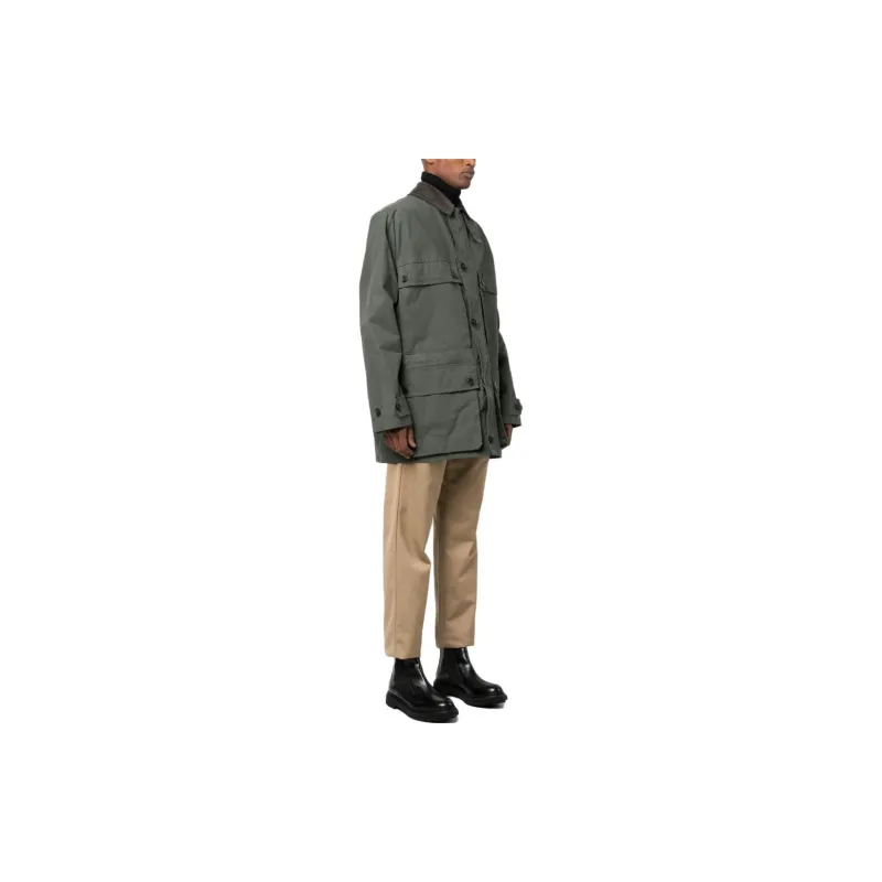 Mackintosh Country Single-breasted Cotton Coat-3