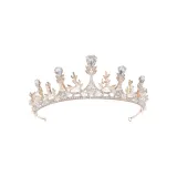 Bright Diamond Pearl Crown[Rose Gold]