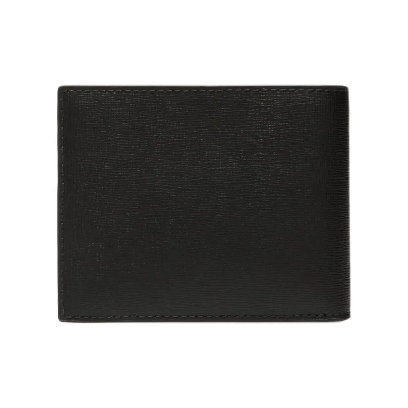 BALLY Cow Leather Wallet Men's Black & Red-1