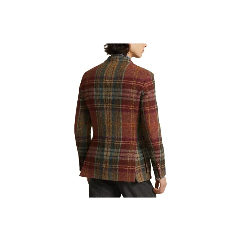 Polo Ralph Lauren The Rl67 Plaid Wool Tweed Jacket Jackets & Coats Men's Multicolor-2