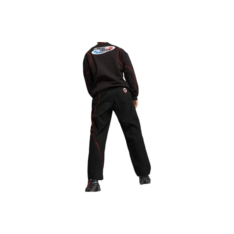 Bmw X PUMA Summer Court Casual Pants Unisex Black-4