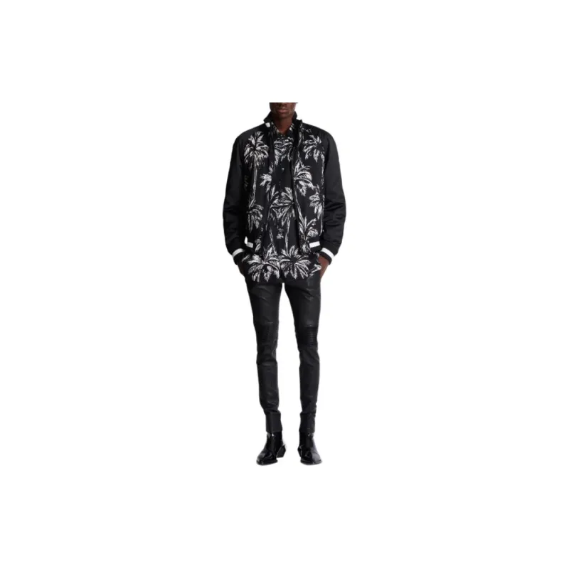 BALMAIN All Over Printed Zip Up Coat-2