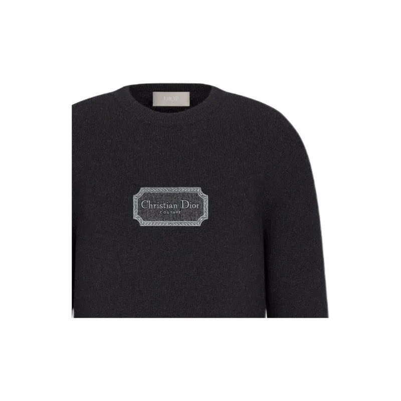 DIOR FW22 Cashmere Sweater Men's Black-4