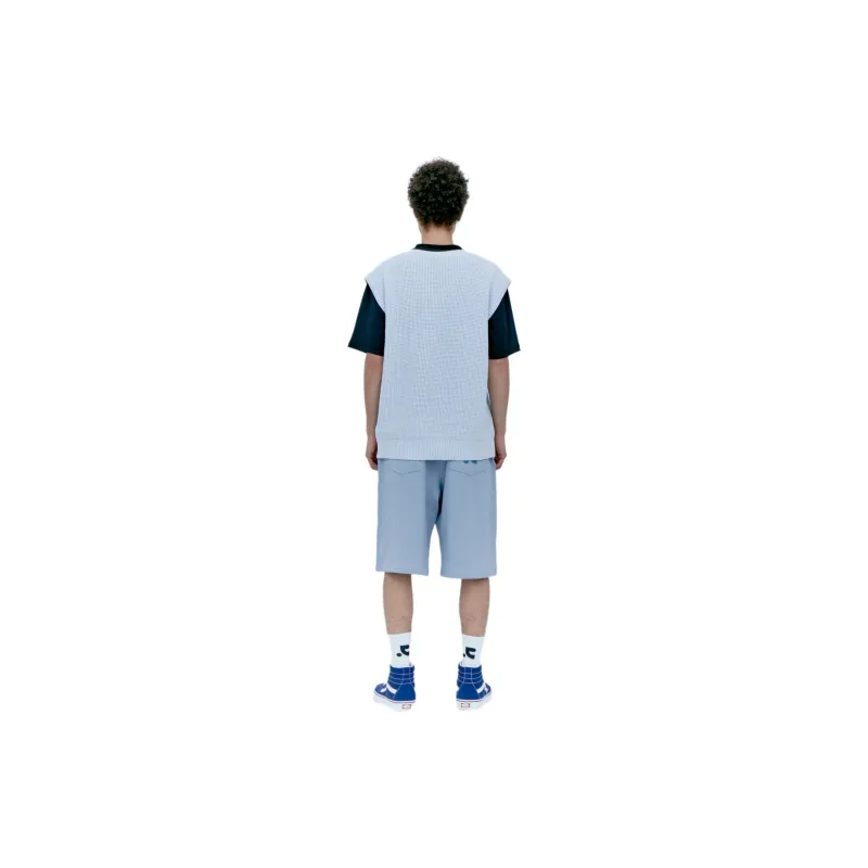 Rest&Recreation OVERSIZED V-NECK KNIT VEST Vest Unisex SKY BLUE/Sky Blue-4