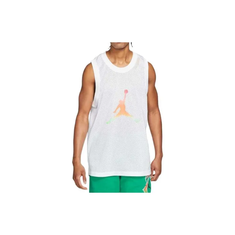 Jordan Basketball Jerseys Men White-5