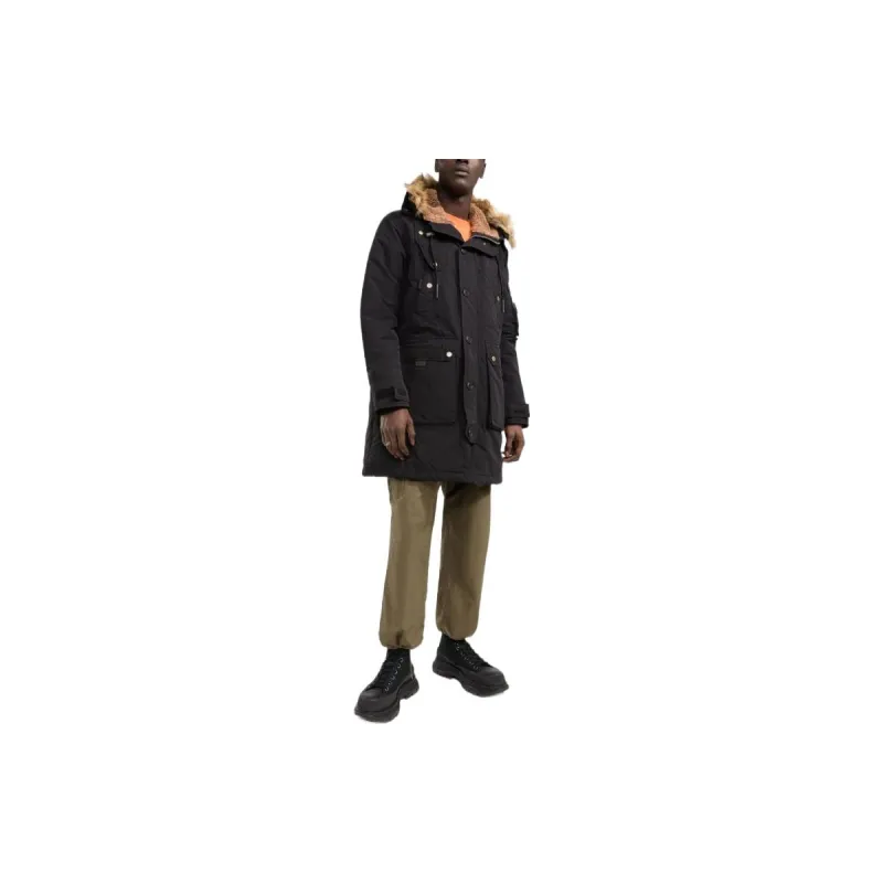 DIESEL Parka Coats Men Black-1