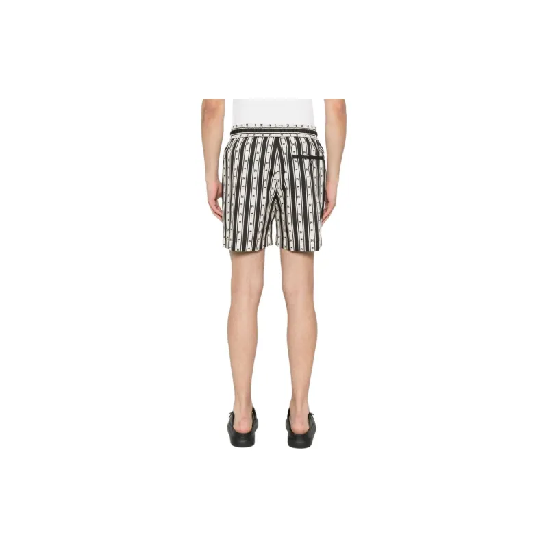 PALM ANGELS Monogram Printed Drawstring Shorts-4