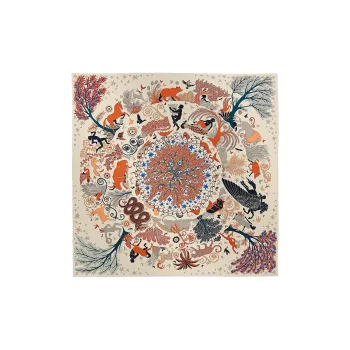 HERMES Cashmere, Mulberry Silk Shawls Women's Multicolor