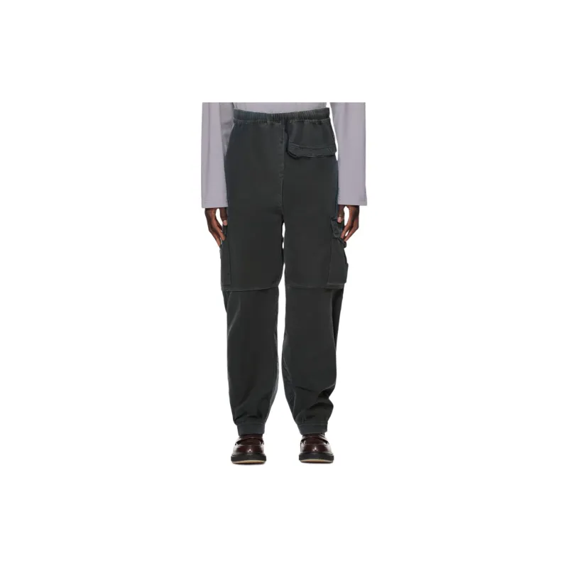 STONE ISLAND Logo Patch Tapered Cargo Trousers-2
