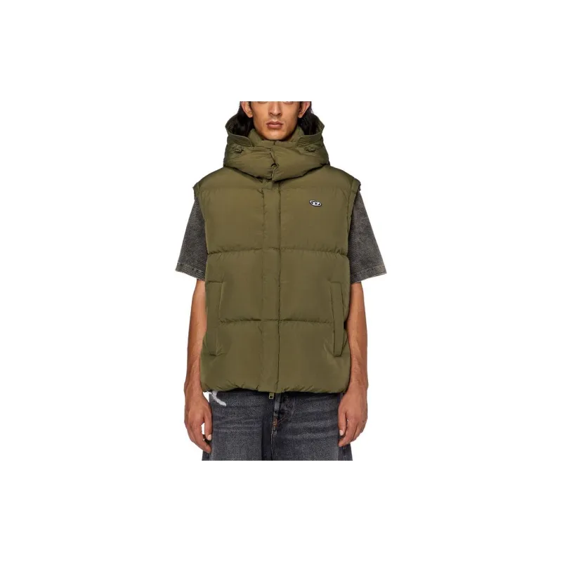 DIESEL Vests Men Olive Green-1