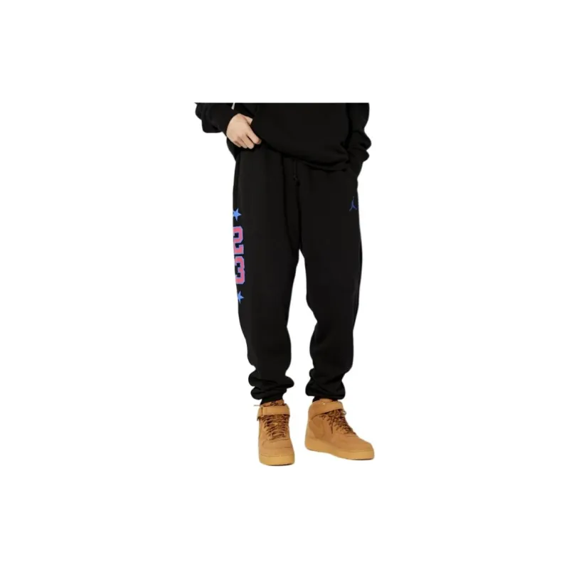 Jordan Knitted Sports Pants Men's Black-2