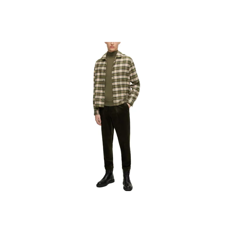 HUGO BOSS In Virgin Wool And Silk Sweater Men's Green-3