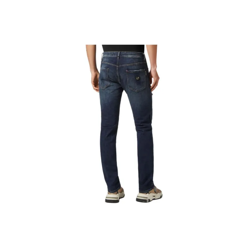 PHILIPP PLEIN Distressed Low rise Skinny Jeans-3