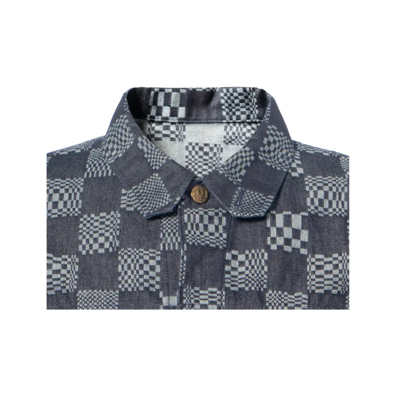 LOUIS VUITTON Distorted Damier Denim Jacket-5