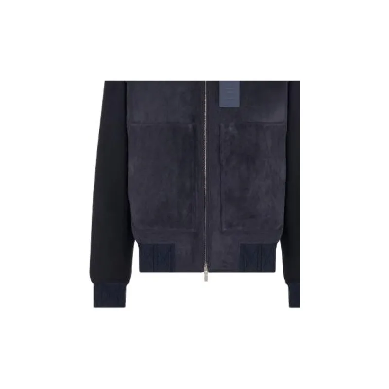 DIOR SS23 Leather Jacket Men's Coal Gray-2