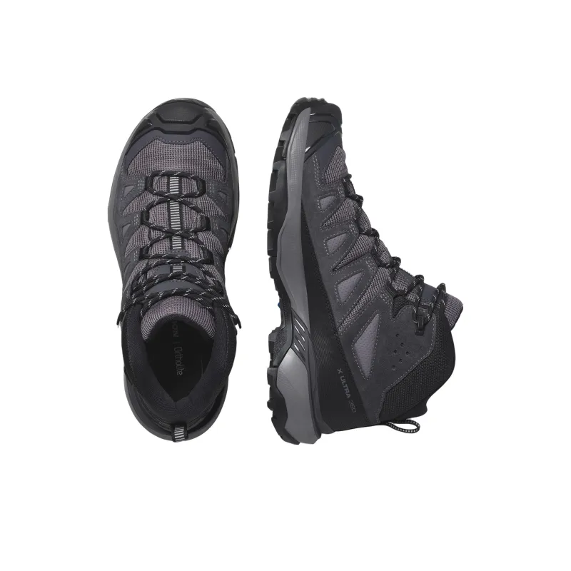SALOMON X ULTRA 360 Anti Slip Wear Resistant Mid Top Hiking Shoes Women's Black Gray Color-3