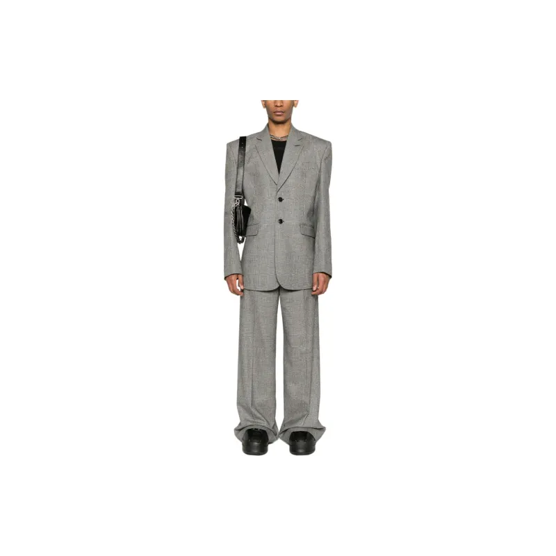 Vetements Prince Of Wales Wide leg Trousers-1