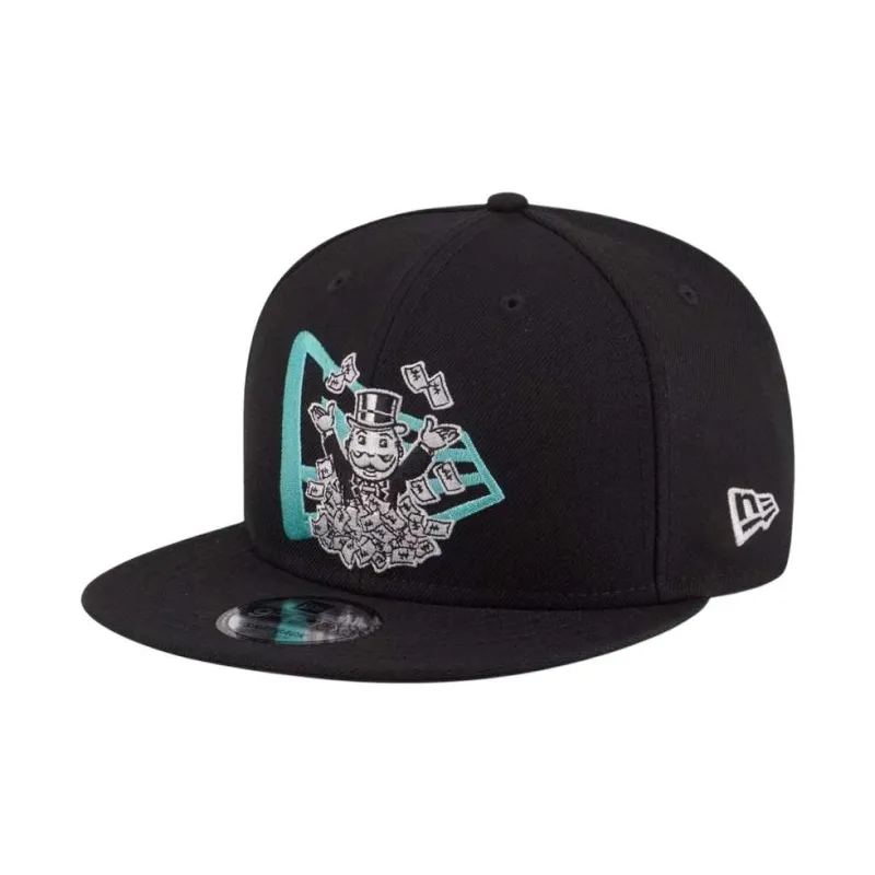New Era Cotton Baseball Caps Unisex Black-0