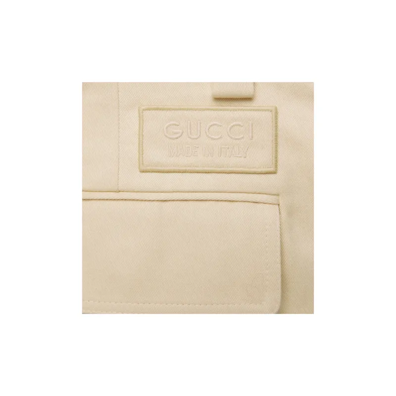 GUCCI Logo Patch Cargo Shorts-4